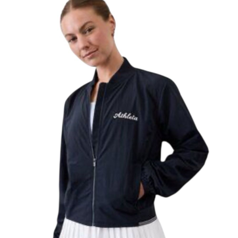Athleta Navy Zip-Up Everyday Lightweight Athletic Layer Performance Jacket Sz S